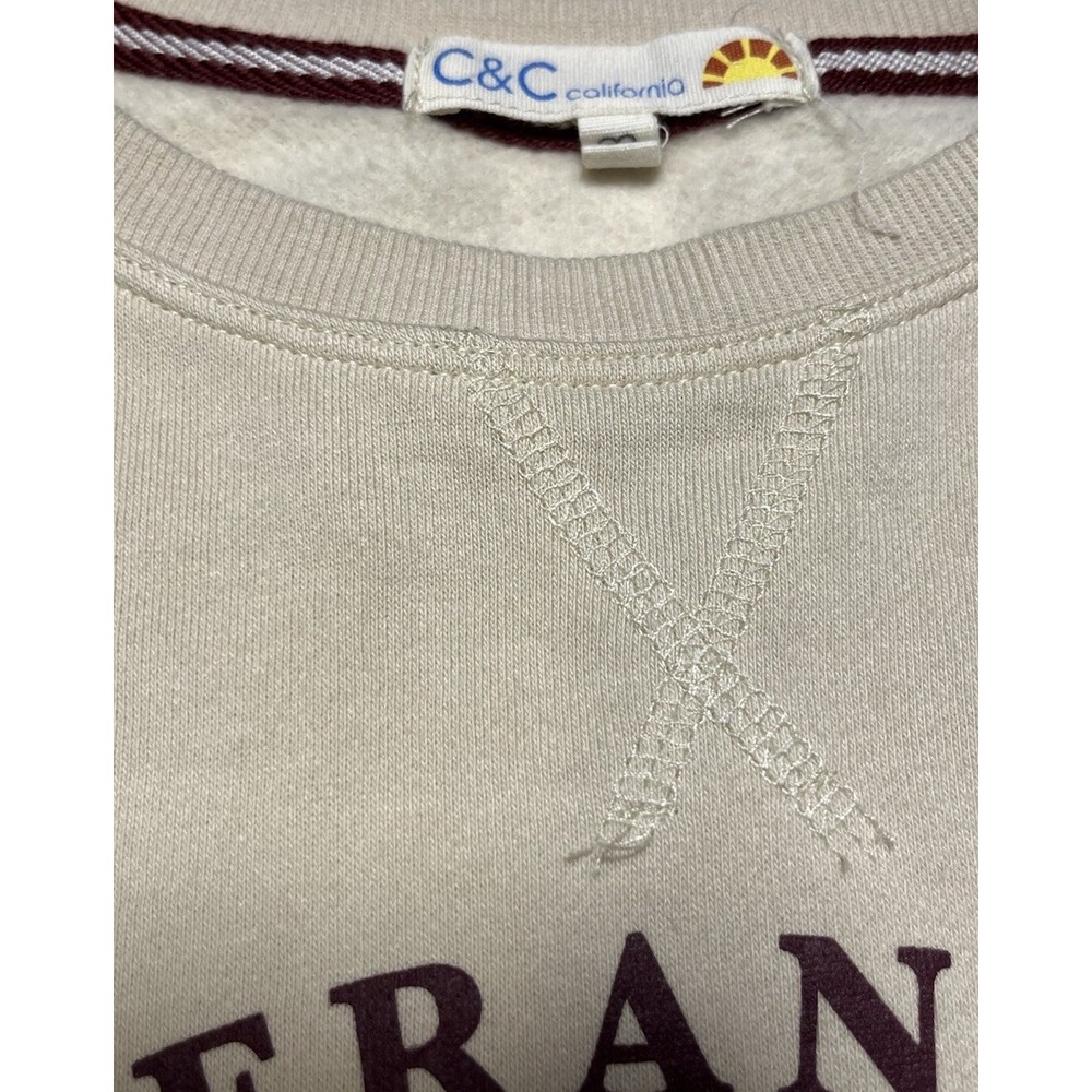 C&C California San Francisco Rowing Sweatshirt Womens Medium Coastal Prep - Picture 2 of 3